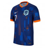Camiseta Países Bajos Xavi Simons #7 Segunda Equipación Replica Eurocopa 2024 mangas cortas